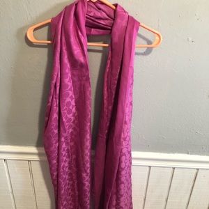 Pink/magenta Coach blanket scarf/wrap